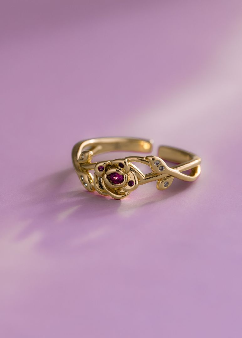 Anillo Rose Crown Ajustable 