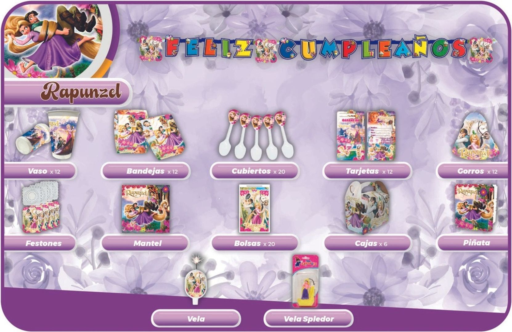 DECORACIÓN RAPUNZEL