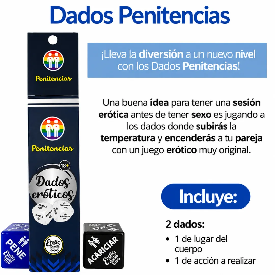 JUEGO DADOS EROTICOS PENITENCIAS SEXUALES 