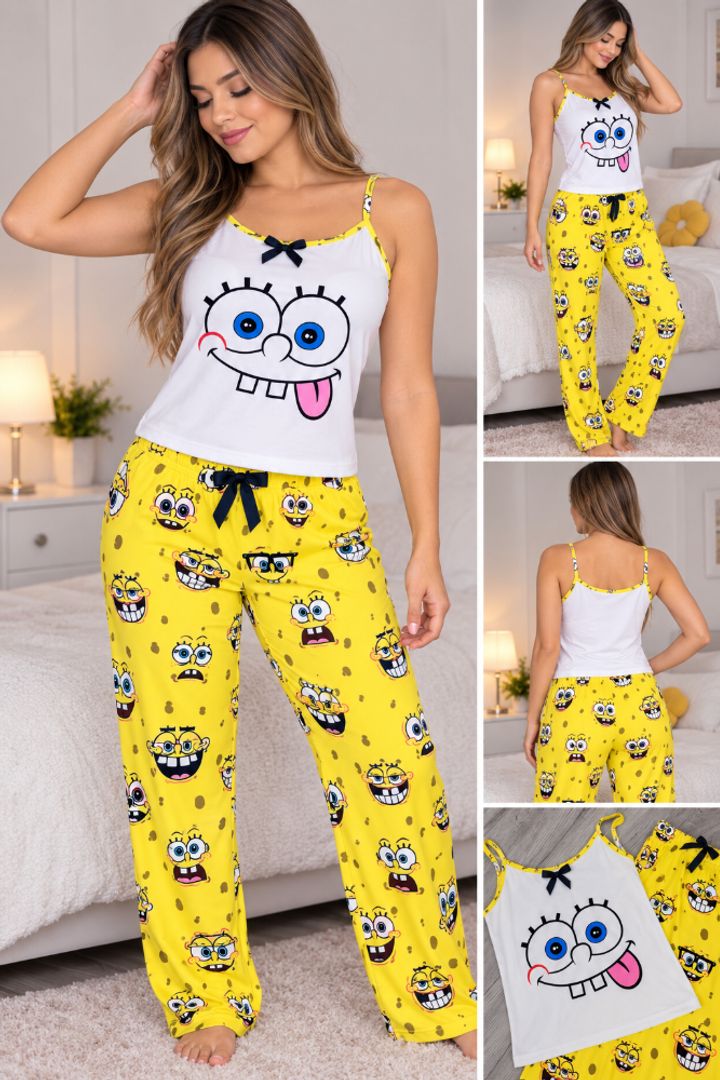 PIJAMA PANTALON BOB ESPONJA