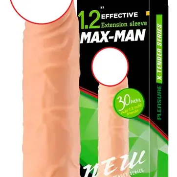 FUNDA EXTENSORA JUGUETE SEXUAL ALARGADORA REALISTA MAX MAN  - imagen 1