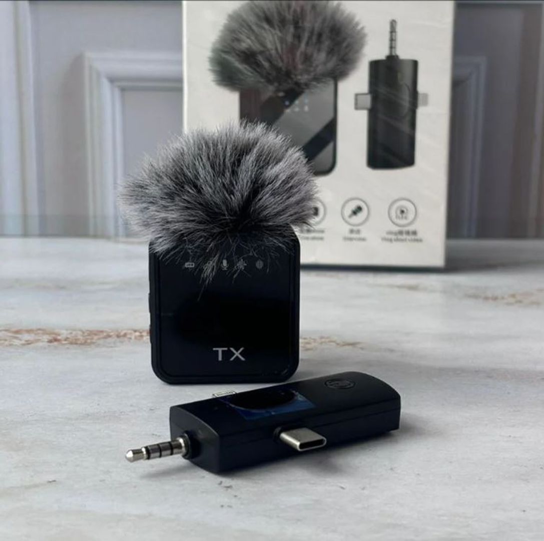 Micrófono Peludo Inalámbrico 3 en 1