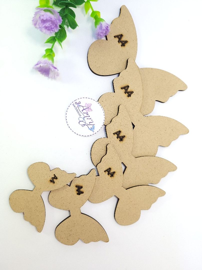 Kit 6 Mariposa A4