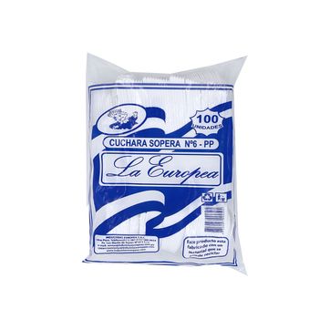 Imagen del producto  M. CUCHARA GRANDE LA EUROPEA X 100 UND