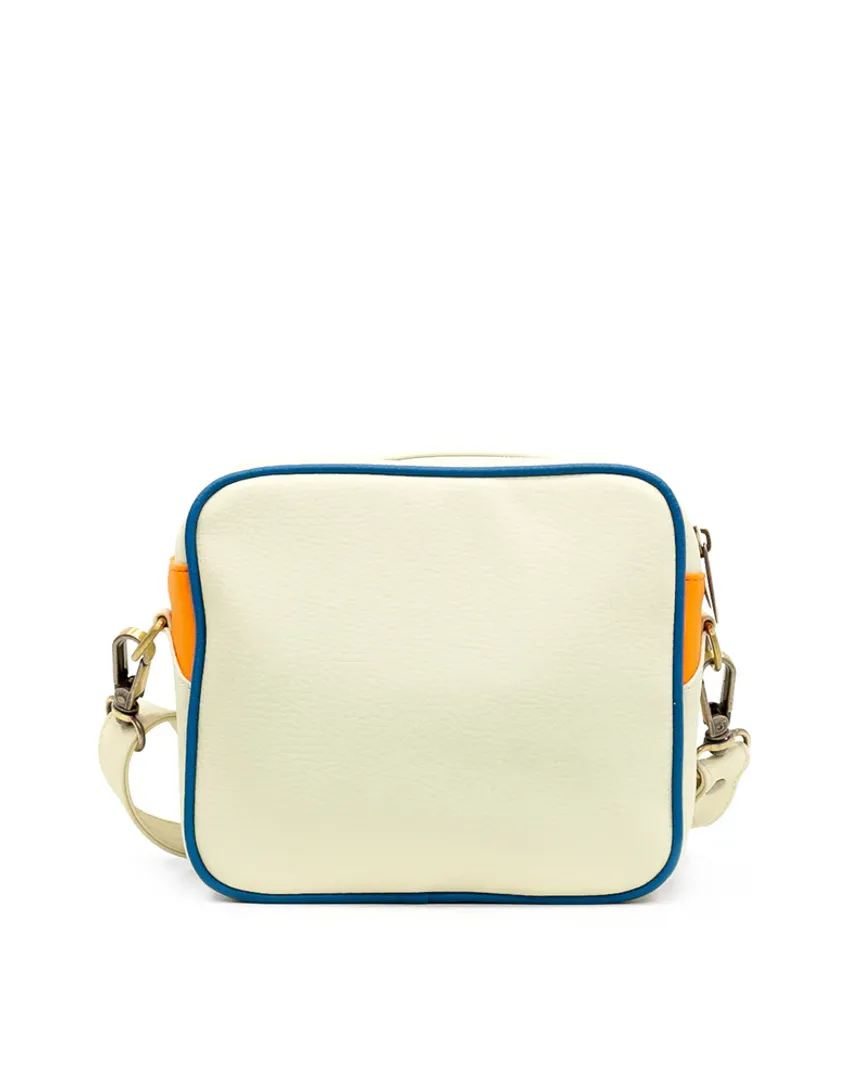 BANDOLERA PANAL BEIGE X MANDARINA