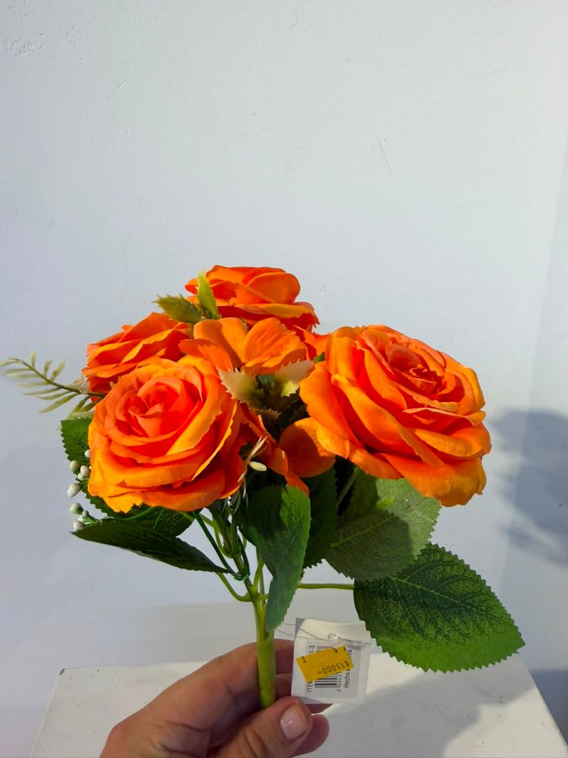 MINI ROSA X 5 NARANJA
