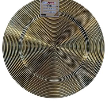 Imagen del producto SOBREPLATO TALLADO PLASTICO DORADO CROMADO