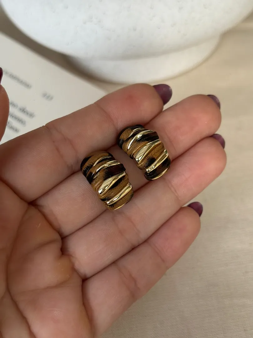 Arete animal print 
