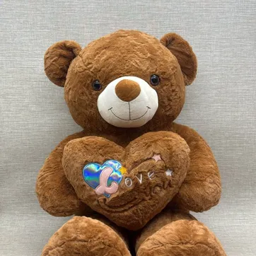 Imagen del producto OSO PATAS LARGAS CORAZON BRILLANTE 1.20 CM