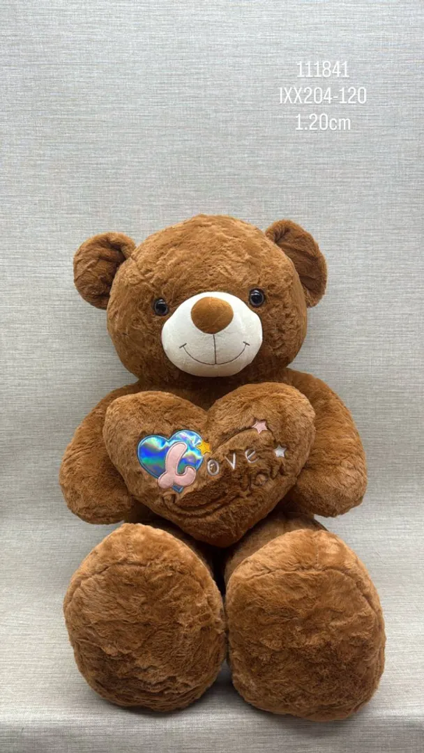 OSO PATAS LARGAS CORAZON BRILLANTE 1.20 CM