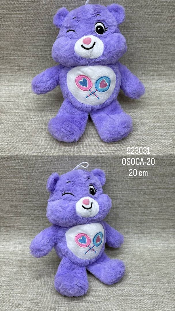 OSO CARIÑOSO LILA 20 CM