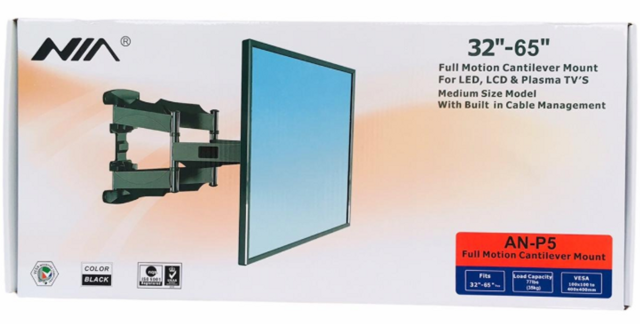BASE TV AN-P5 32 A 65 MOVIL DOBLE BRAZO