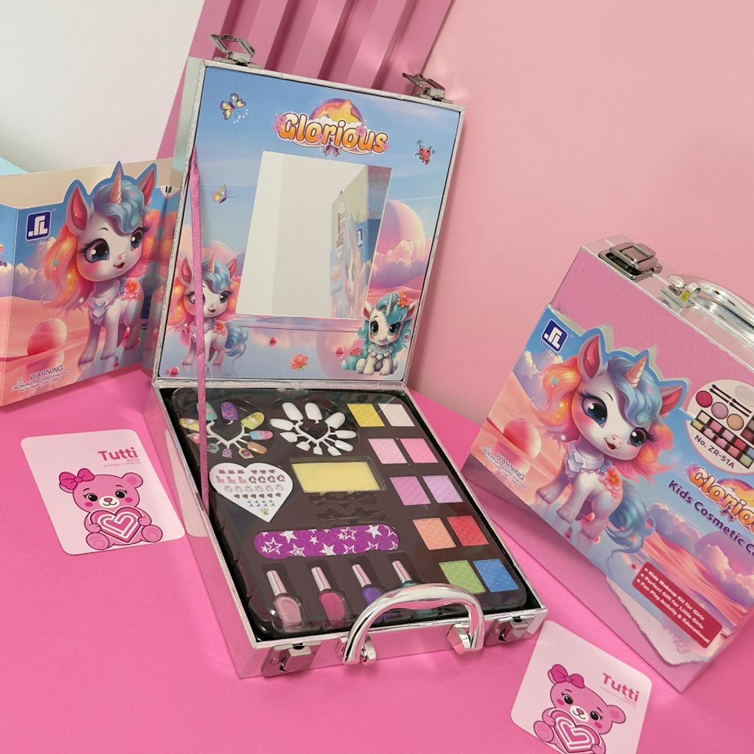 MALETÍN UNICORNIO MAQUILLAJE INFANTIL 