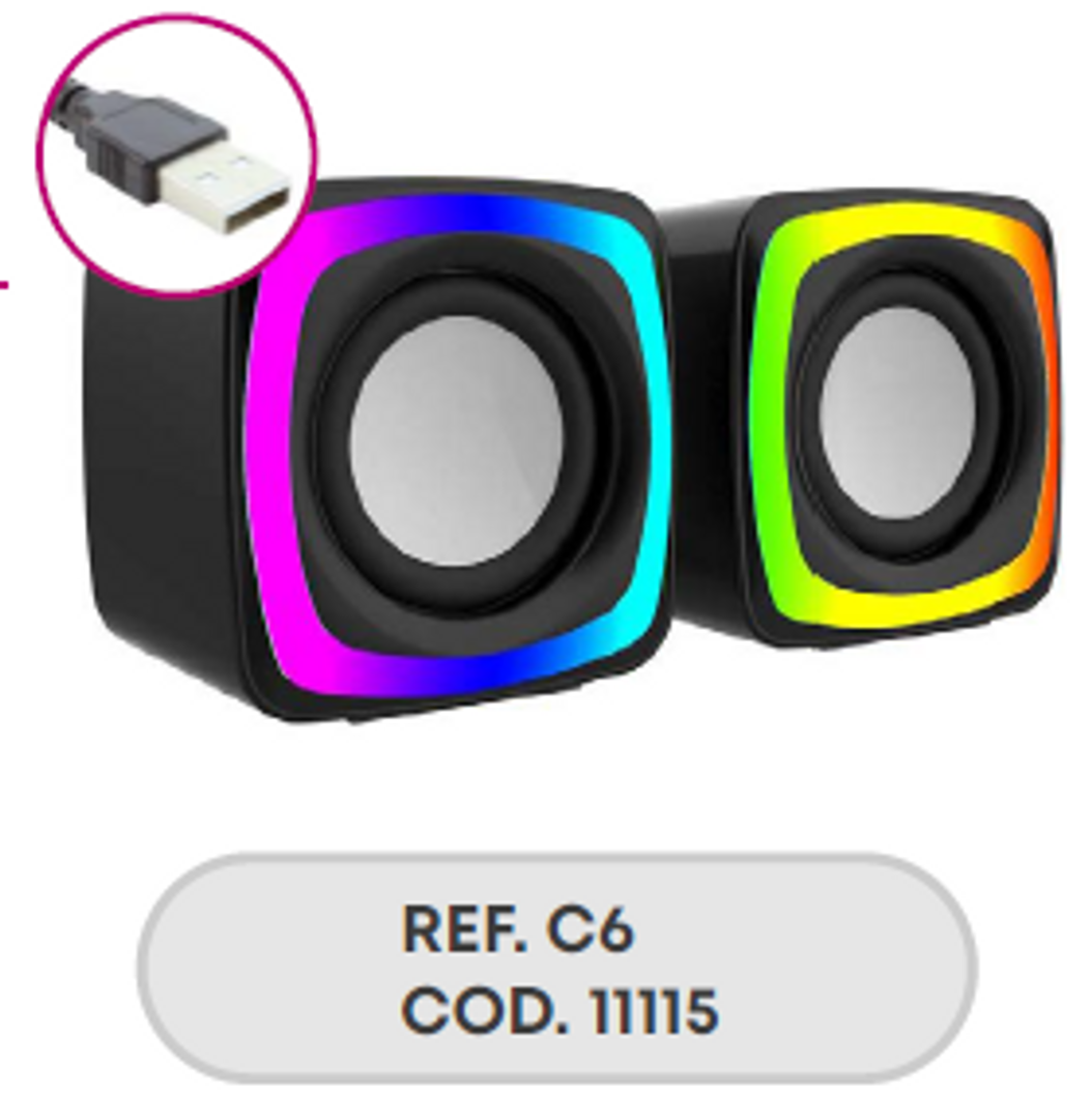 SPEAKERS BT USB PC C6