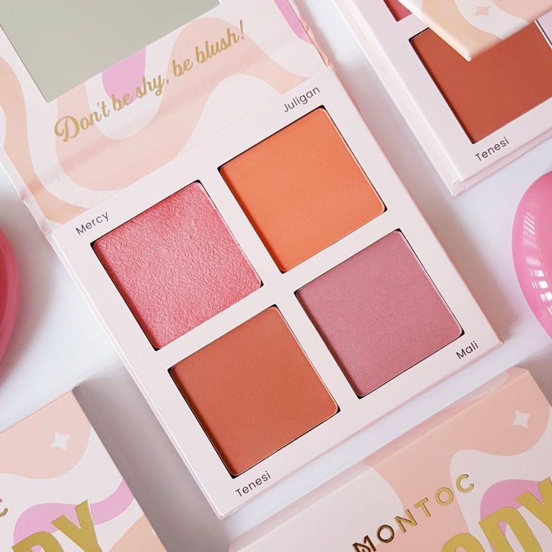 PALETA RUBORES MELODY BLUSH X4 MONTOC