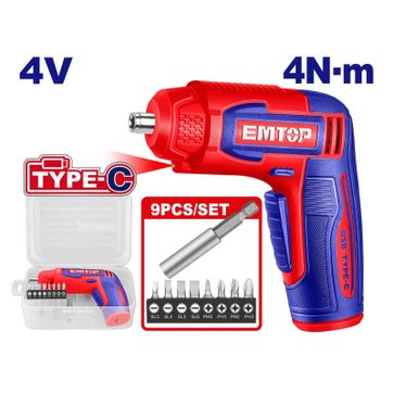EMTOP ATORNILLADOR INALAM 4N.m + 9PCS SUPER EMTOP - imagen 2
