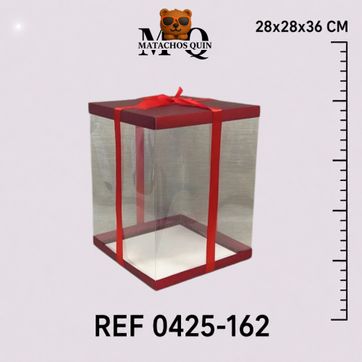 Imagen del producto CAJA DE ACETATO ROJA GRANDE