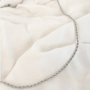 Imagen del producto CADENA UNISEX LAZO PLATEADA 