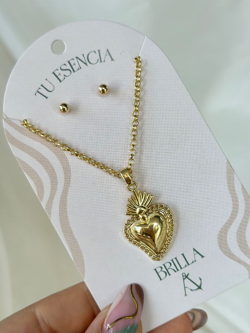 Cadena corazón lateral 