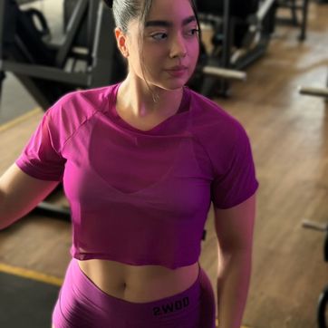 CAMISETA MALLA MORADA - imagen 1