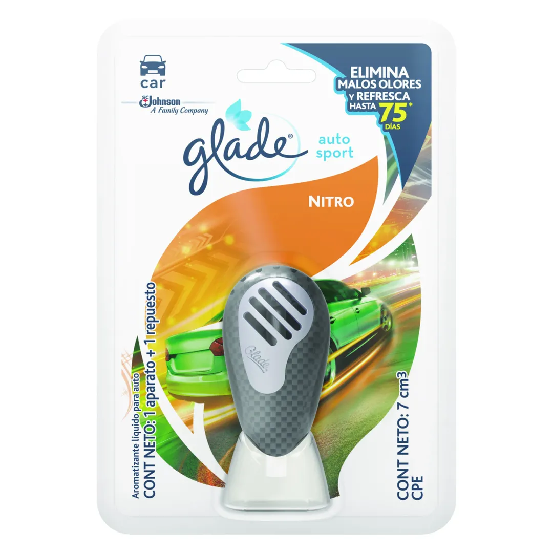 GLADE AUTO NITRO*7ML+UNIDAD DECORATIVA