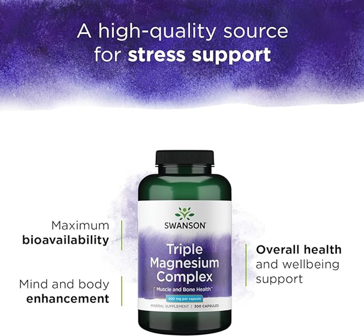 Triple Magnesio Complex 400mg SWANSON 300cap 