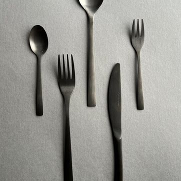 CUBIERTOS 20 PIEZAS NEGRO MATE  - imagen 2