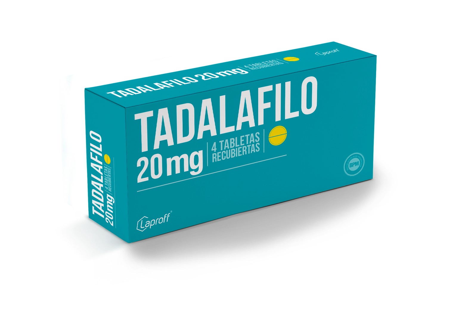 TADALAFILO 20MG LAPROFF DIS X 4 TAB