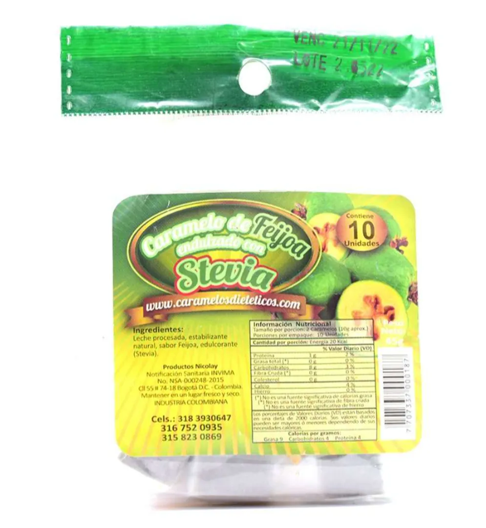 CONFITE DIETETICO FEIJOA X 10 UND