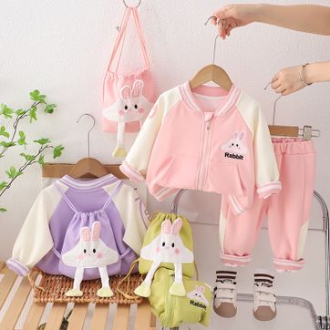 Sudadera Rabbit Verde/Lila/Rosa - imagen 1