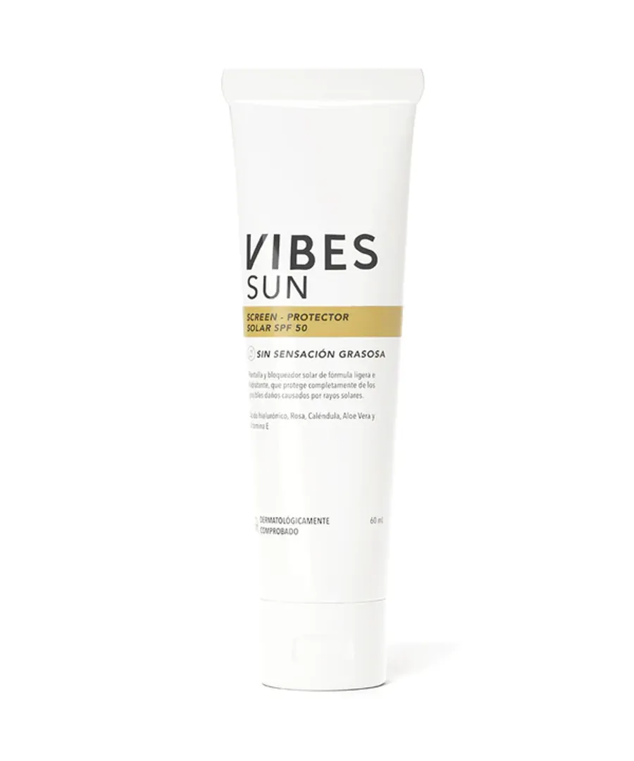 PANTALLA SOLAR SIN COLOR SPF50 60ML VIBES
