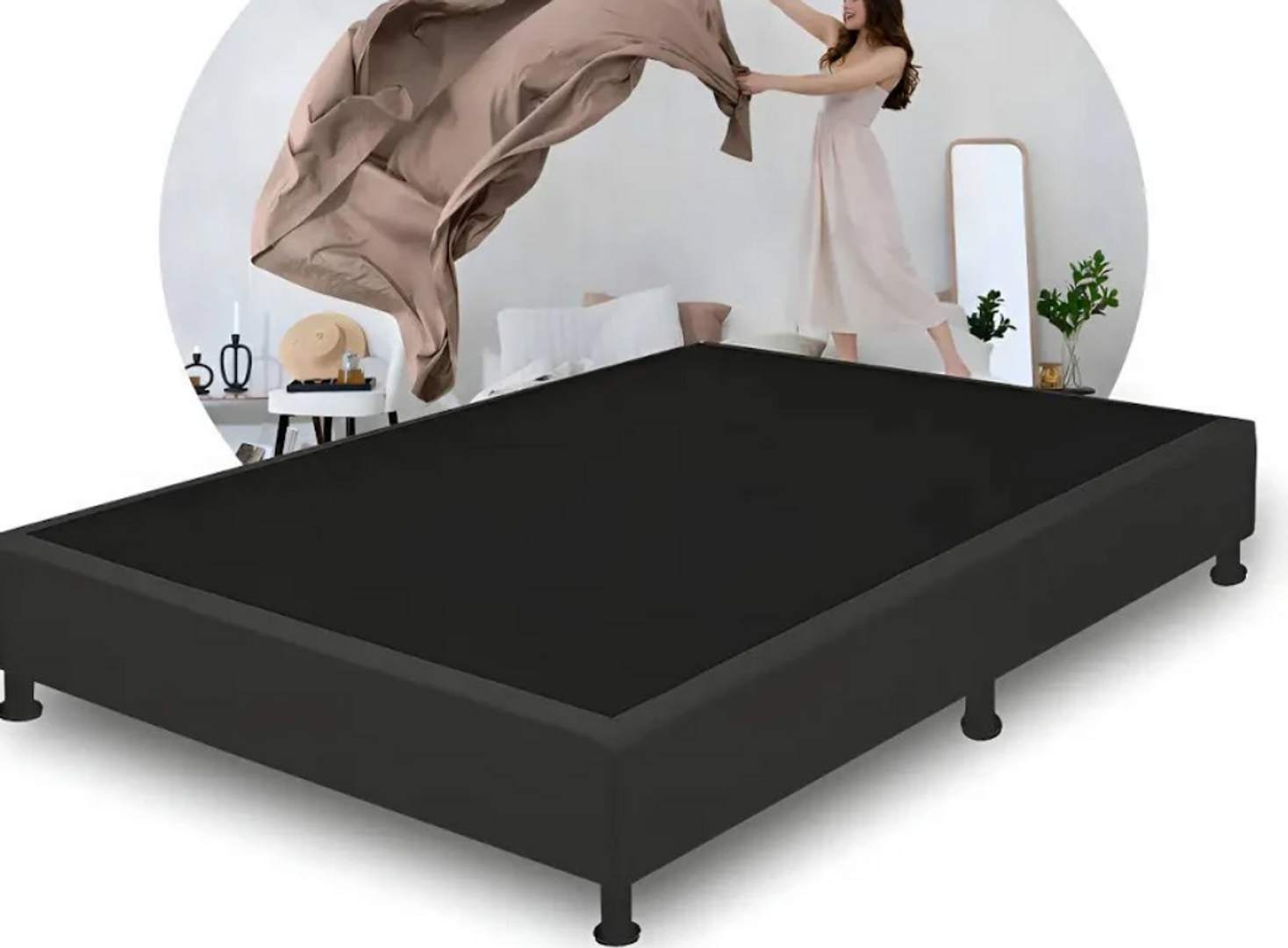 SOMIER SALIN 140X190X24 NEGRO