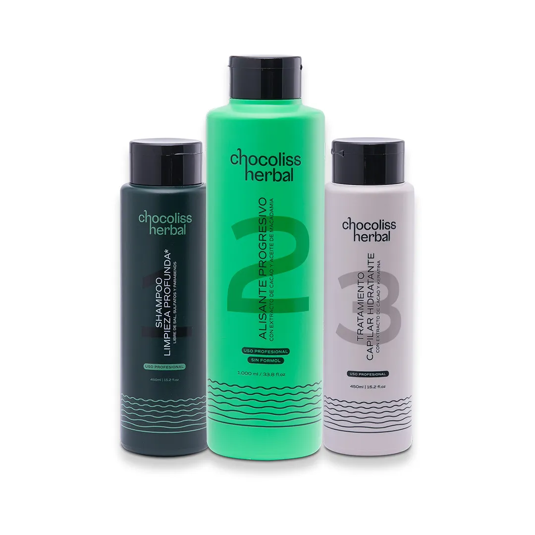 Kit de 1000ml alisante (paso 1 y 3 de 450ml) formula tradicional 