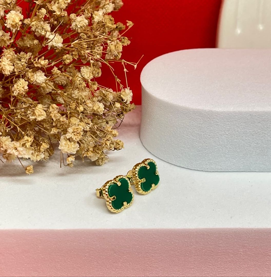 Topos van cleef 12mm verdes grandes