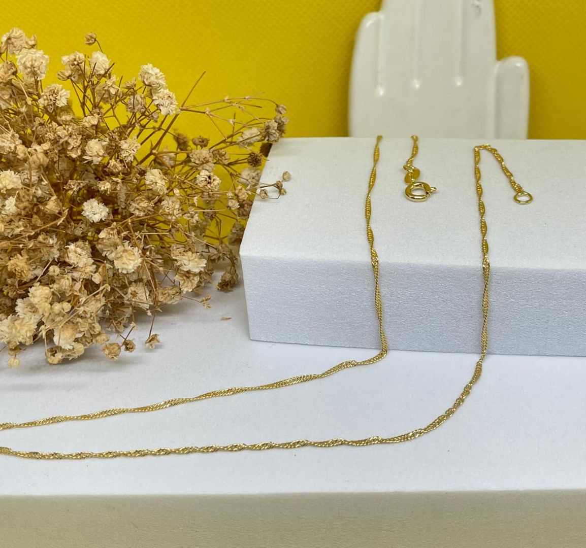 Cadena singapur de 45cm y 1.5mm