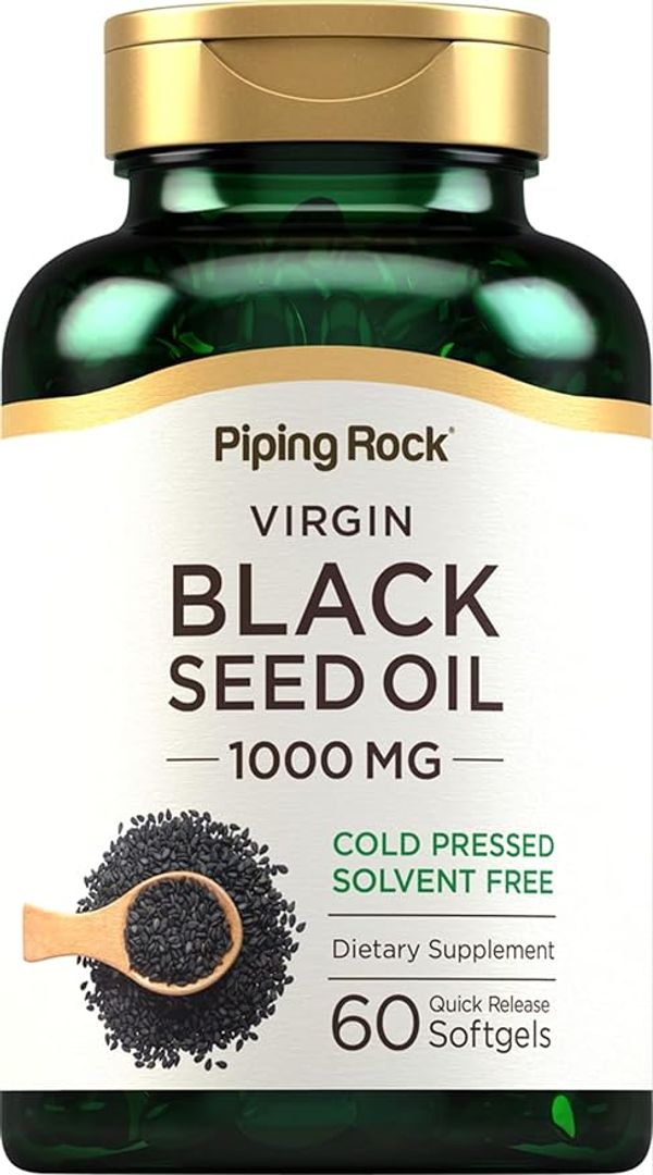 Aceite de semilla negra 1000 MG  60CAP  PIPING ROCK 