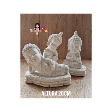 Imagen del producto Buda niños piedra x3