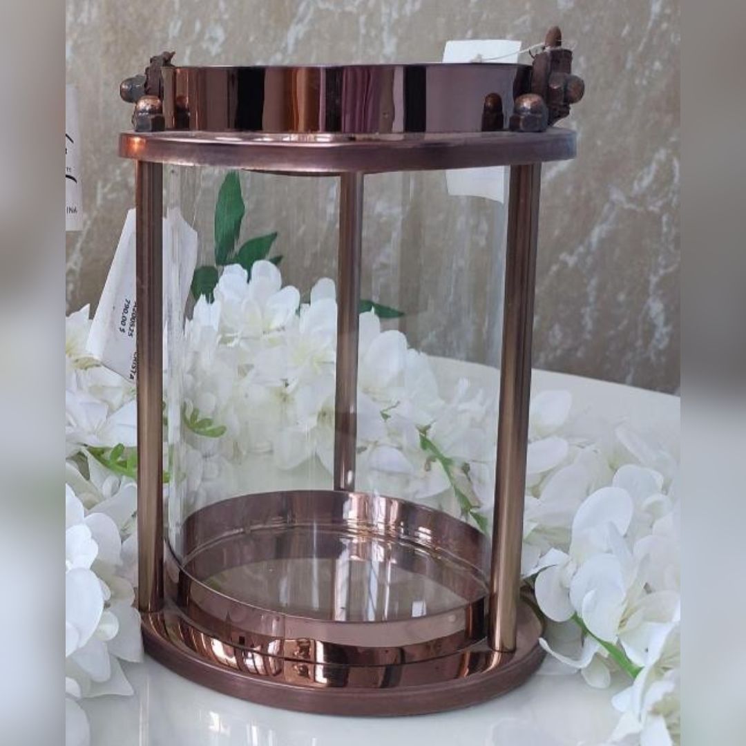 base portavela metal rosegold