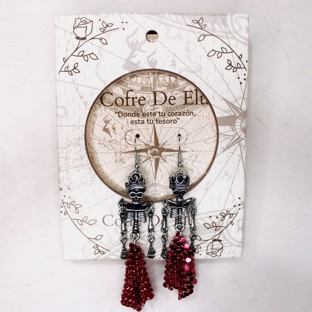 ARETES BAILARINA ROJA