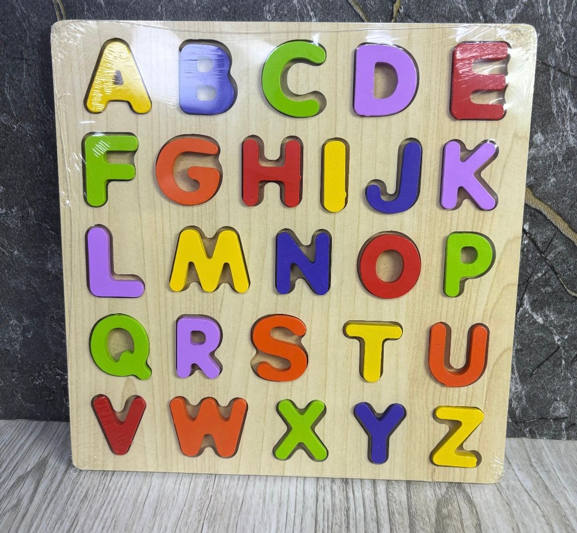 Didáctico madera letras figuras o números 