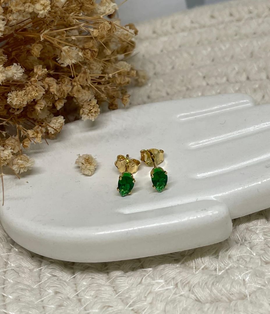 Topos Gota medianos 4mm verdes