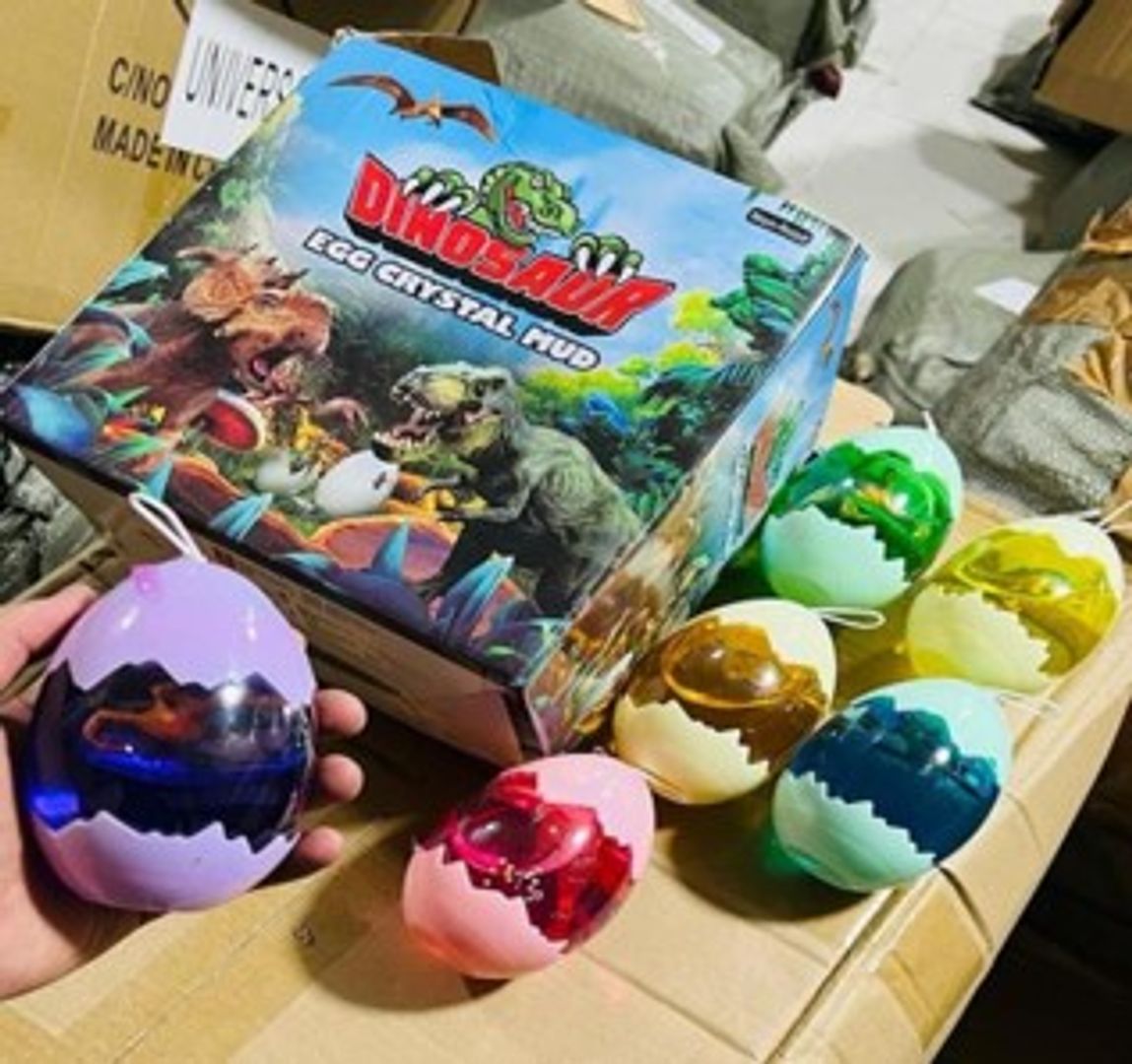 SLIME HUEVO DINOSAURIO