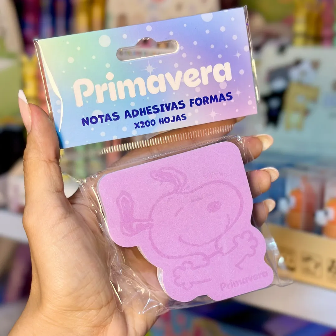 NOTAS ADHESIVAS X200 PRIMAVERA FORMAS PERSONAJES 