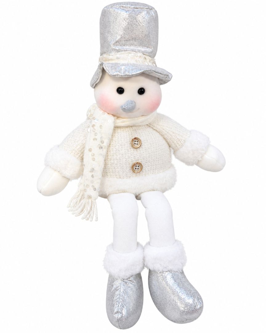 HOMBRE DE NIEVE BLANCO PELUCHE