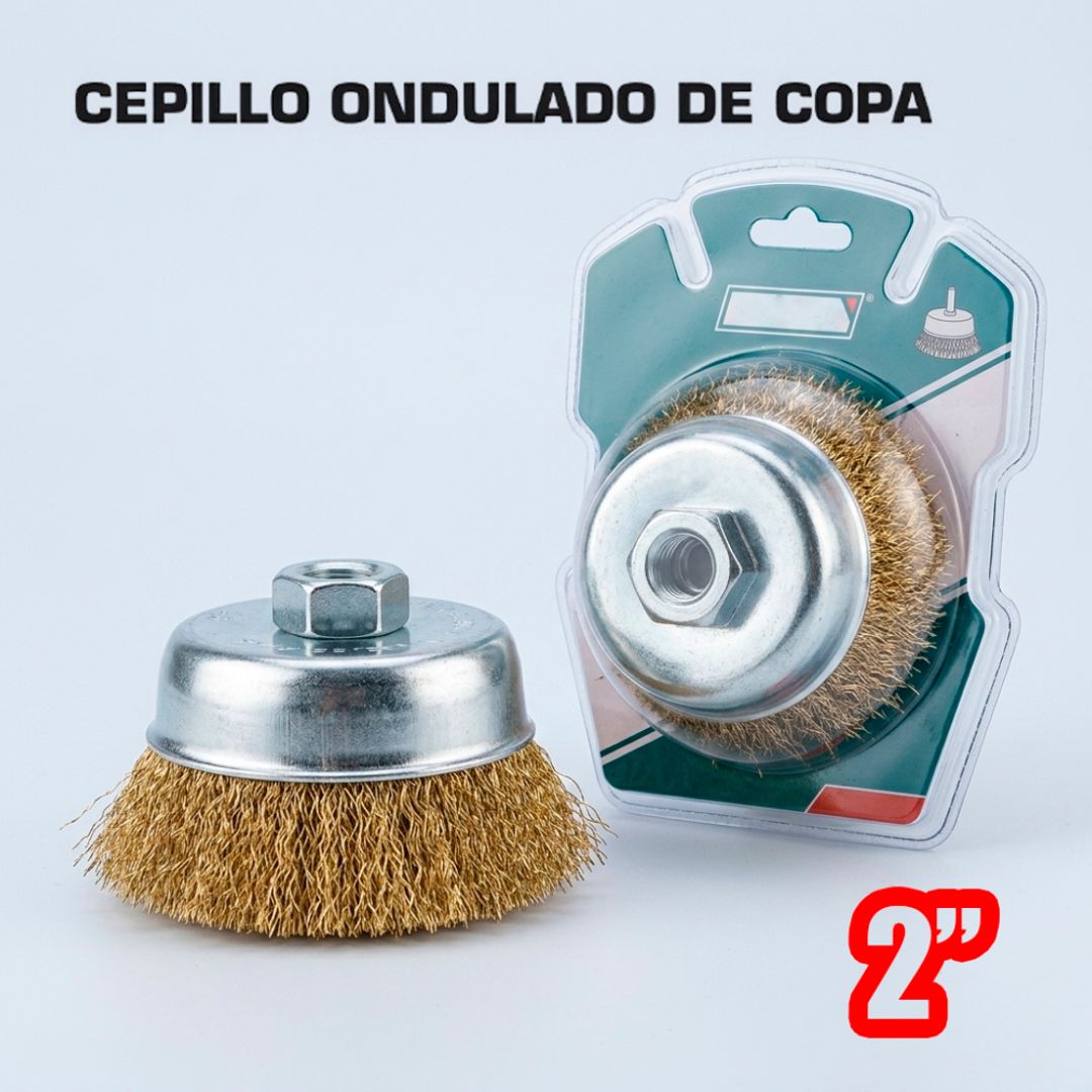 CEPILLO COPA BRONCE C/ESPIGA 2 X 1/4