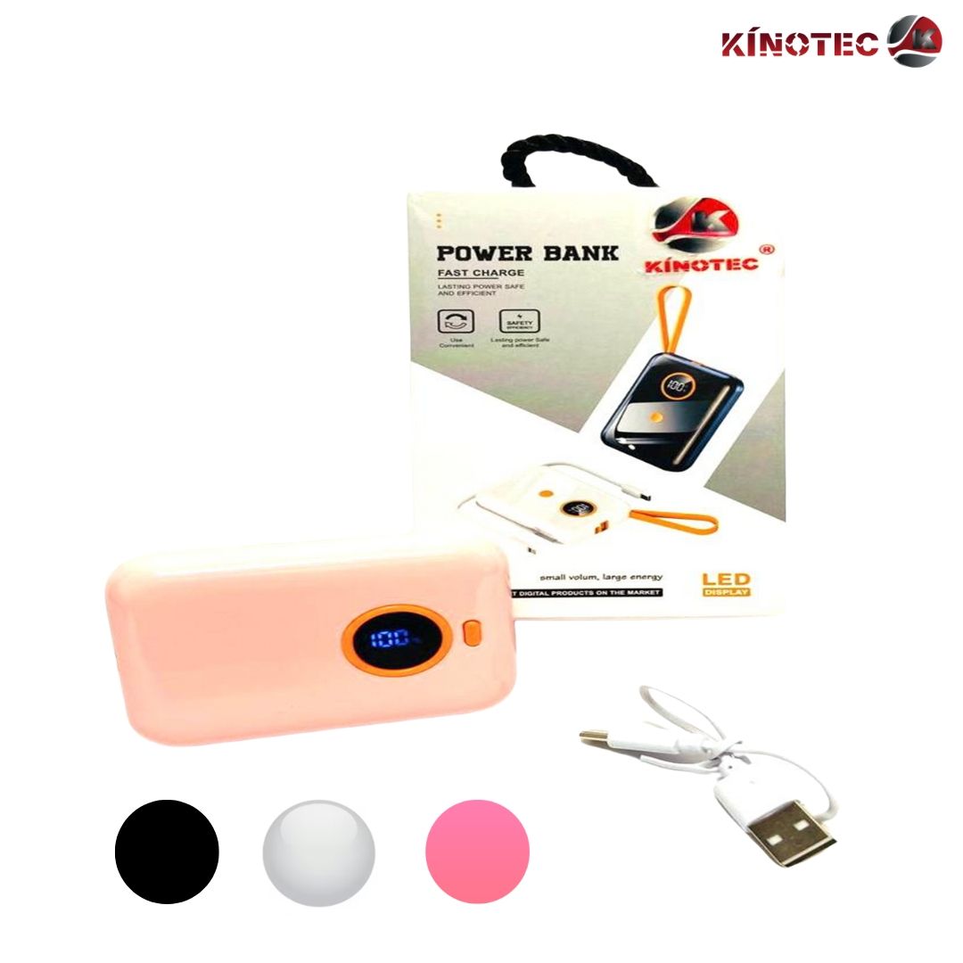 Power Bank Digital Brillante – 10,000mAh