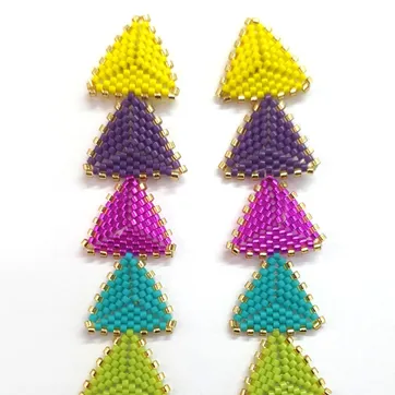 Imagen del producto Arete Mini Triangulo*5 Miyuki