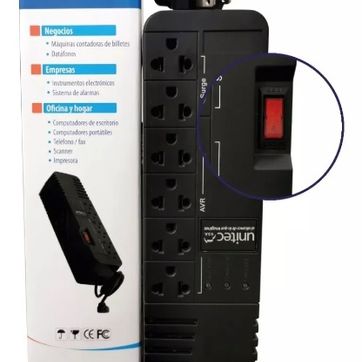 Regulador Unitec 6 tomas 990va - imagen 1