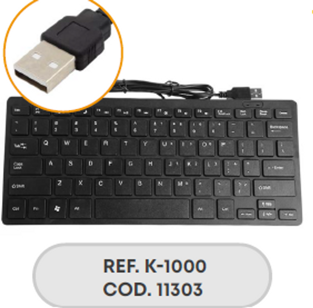 TECLADO SLIM CABLE USB