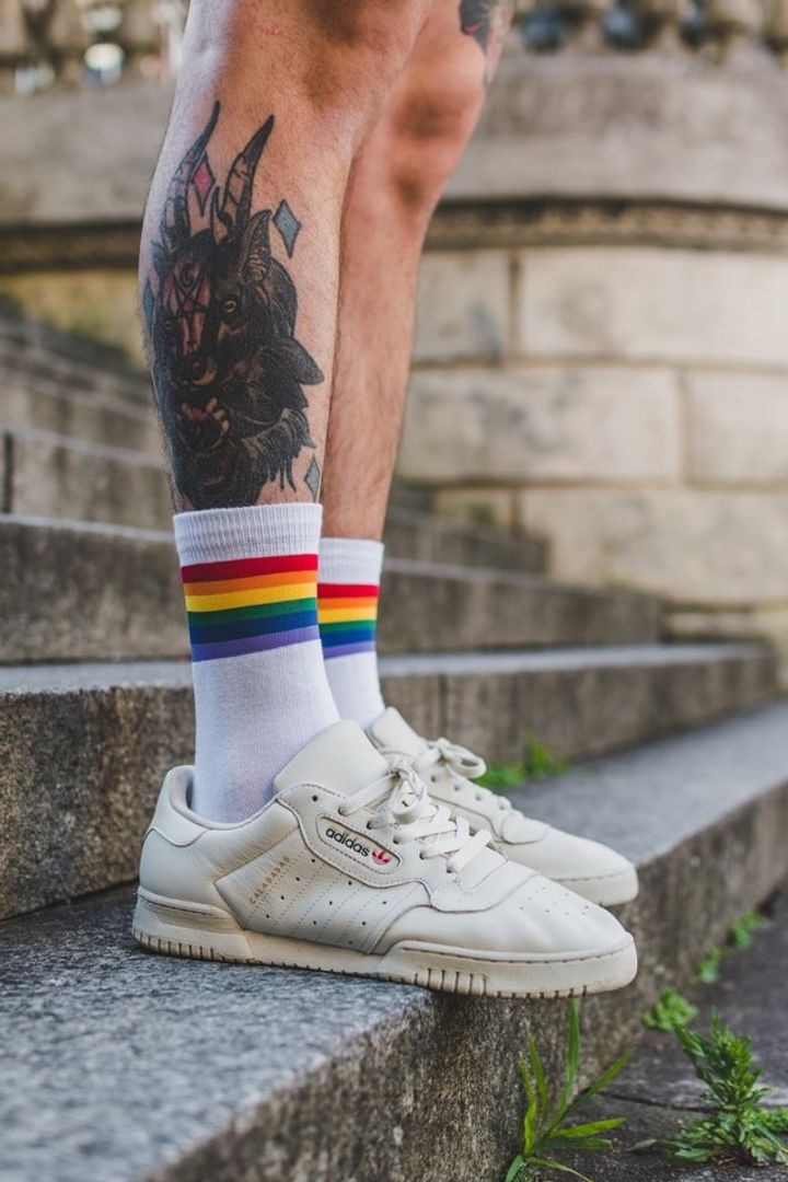 MEDIAS PRIDE BLANCAS